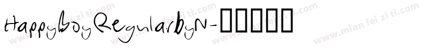 Happy Boy RegularbyN字体转换